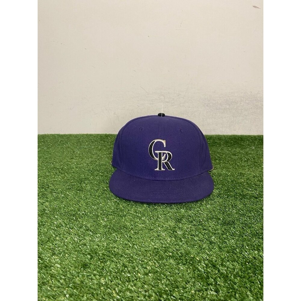 Colorado Rockies hat cap fitted 7 1/2 purple New Era 59Fifty baseball mlb mens